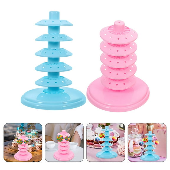Soimiss Holes Lollipop Display Stand PP 2Pcs