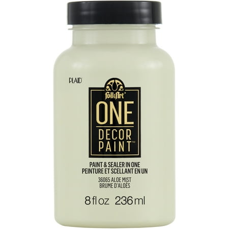 UPC: 0028995360657 | FolkArt ONE Decor Satin Paint 8oz-Aloe Mist
