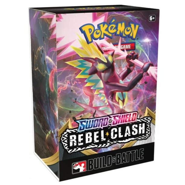 Pokemon TCG Sword and Shield - Rebel Clash Build & Battle Box - Walmart ...