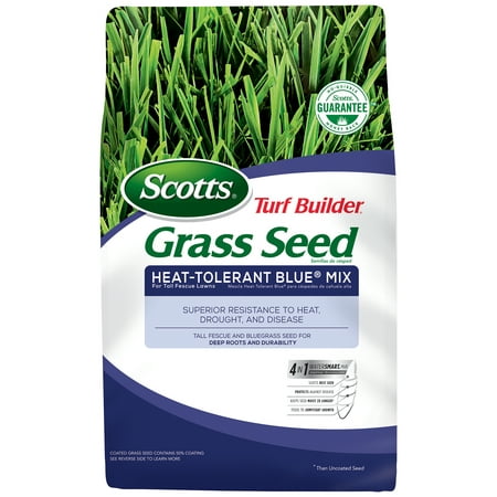 Scotts Turf Builder Grass Seed Heat-Tolerant Blue Mix For Tall Fescue Lawns, 3 (The Best Grass Seeds For Lawn)