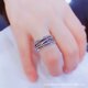thumbnail image 4 of Anillo retro de hip hop de Corea del Sur, anillo abierto de moda con números femeninos simples y personalidad versátil para hombres y mujeres., 4 of 5