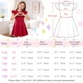thumbnail image 6 of AmzBarley Kids Solid‑Color Twirl Dress, Cute Flutter Ruffle‑Shoulder A‑Line Casual Party Dress for Girls 9-10T, 6 of 7