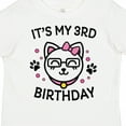 thumbnail image 4 of Inktastic Its My 3rd Birthday with Cat in Glasses Girls Toddler T-Shirt, 4 of 5