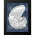 thumbnail image 2 of Kelly, Caroline 19x24 Black Modern Framed Museum Art Print Titled - Silver Shell on Indigo Blue II, 2 of 5