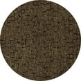 thumbnail image 1 of Ahgly Company Indoor Round Oriental Brown Industrial Area Rugs, 6' Round, 1 of 4
