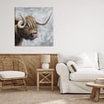 thumbnail image 2 of Stupell Industries Highland Cattle with Curved Horn Canvas Wall Art design by Sara Baker, 30 x 30, 2 of 7
