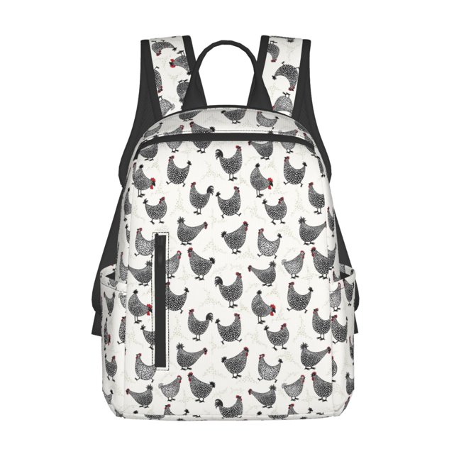 Fotbe Funny Chicken Mochila Ligera para Hombres y Mujeres - Duradera y Resistente al Agua, Ideal para Escuela, Trabajo, Viajes y Uso Diario