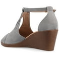 thumbnail image 6 of Journee Womens Kedzie Peep Toe Wedge Sandals, Widths Available, 6 of 10