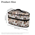 thumbnail image 6 of HELLHERO Coffee Latte Art Design Portable Travel Iron Carrier Bag Polyester Lightweight Zipper Handle, Case Only, 6 of 6