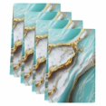 thumbnail image 2 of Turquoise Marble Kitchen Towels Set of 4, Modern Abstract Gold Stripes Art Absorbent Dish Towels for Kitchen, Microfiber Hand Towel, Quick Drying Tea Towel for Cleaning Decorative Dishcloths, 2 of 7