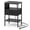Black, variant on Giantex Nightstand w/Charging Station, End Table w/Fabric Drawer, 2 AC Outlets, USB and Type-C Port, Black