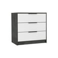 thumbnail image 2 of Newboti Furniture Kaia 3 Drawers Dresser, Superior Top -Smokey Oak / White 31769, 2 of 7