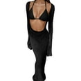 thumbnail image 1 of DGMIOCS Women's Modest Tankini Set Two Piece Bathing Suit Black M, 1 of 4