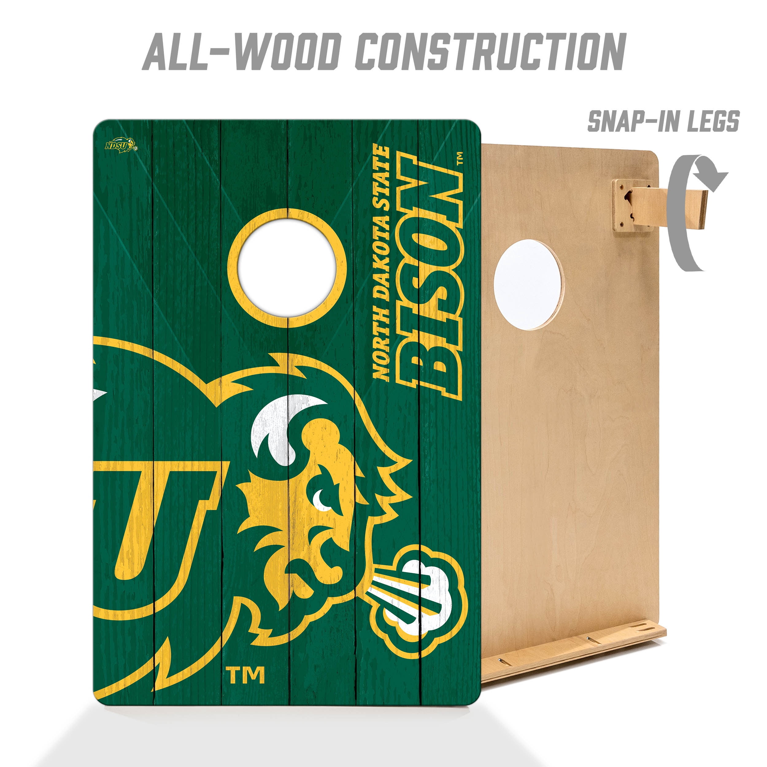 YouTheFan NCAA North Dakota State Bison 2' x 3' Cornhole Game No Bags