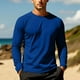 thumbnail image 5 of pstuiky camisetas de manga larga para hombre, Protector solar de color sólido para hombre, transpirable, de manga larga. top de hombre s, 5 of 9