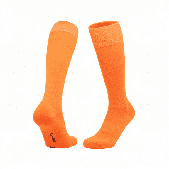 TELOLY Men Women Knee High Soccer Socks, Wicking Non-Slip for Football Softball | 1 Pair White Athletic Long Socks, Breathable, for Sports, Daily Wear and Cosplay Looks