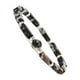 thumbnail image 1 of Guardurnaity de cristal para mujer, brazalete de cadenas de cuentas redondas, decoración sencilla a la moda, joyería para novia, decoraciones para Ropa, zapatos y accesorios Miscelánea Blanco negro, 1 of 6