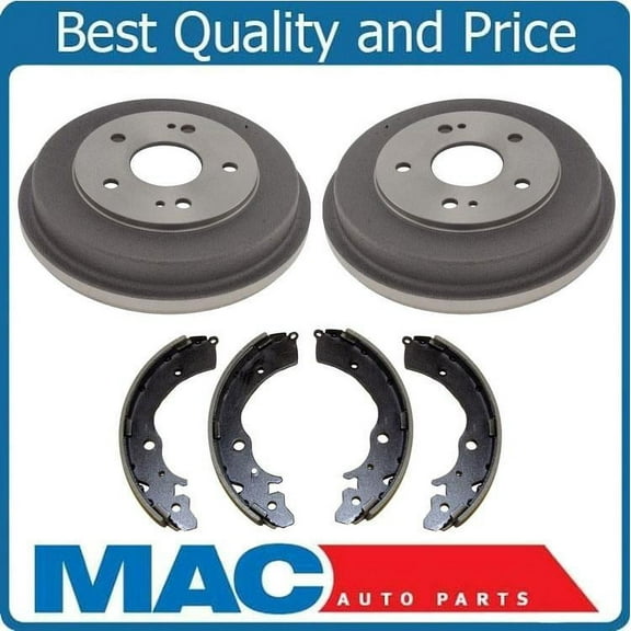 100% Brand New Rear Brake Drums and Brake Shoes 3pc Kit for Honda CRV 1997-2001