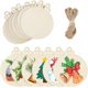 thumbnail image 1 of DERAYEE 100 piezas de adornos de estrellas de madera sin terminar, tamaños surtidos, piezas de madera en blanco, estrella para Navidad, boda, fiesta, manualidades, 1 of 4