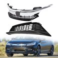 thumbnail image 7 of For 2016 2017 Honda Accord Sedan 4D Front Bumper Grille Grill Upper Lower Kit, 7 of 7