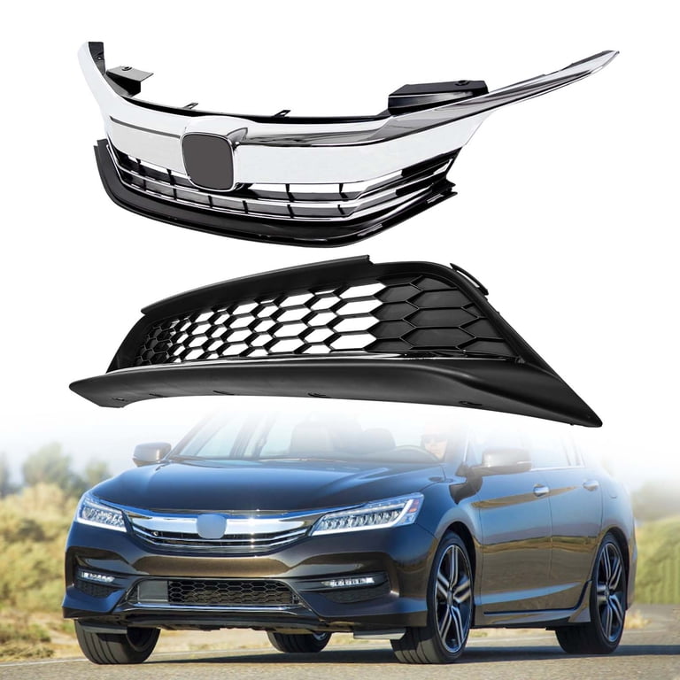 PENSUN Front Bumper Upper Grille & Lower Grille PENSUN Front Bumper Upper Grille & Lower Grille