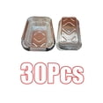 thumbnail image 1 of Paquete De 30 Bandejas De Goteo Para Parrilla De Papel De Aluminio Para Parrillas Que Cocinan 700 Ml Macarena Bandeja de goteo de grasa de papel de aluminio, 1 of 3