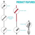 thumbnail image 4 of Spatule à Capsules Micro Cuillère, Outil de Tassage Micro Poudres, Cuillère d'Échantillonnage pour Remplissage de Capsules, Outils de Remplissage de Capsules avec Boîte de Rangement (Rouge), 4 of 6