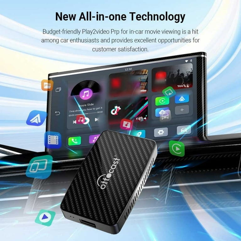 Ottocast Play2Video Pro Wireless CarPlay Android Auto All-in-one