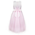 thumbnail image 2 of iiniim Girls Sequin Bowknot Princess Dance Ball Wedding Party Flower Dress, 2 of 6