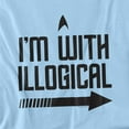 thumbnail image 2 of Star Trek With Illogical Officially Licensed Adult T-Shirt L, 2 of 7