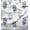Dark Purple, variant on Soimoi Silk Fabric Leaves & Floral Block Printed Fabric 1 Yard 42 Inch Wide