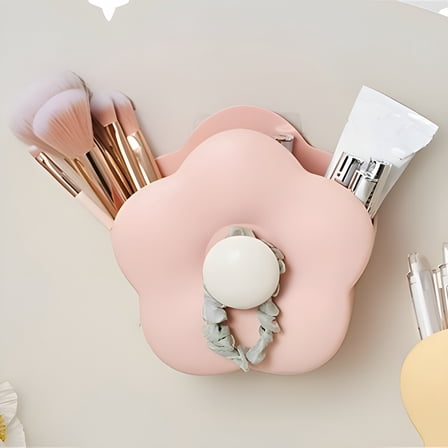 ACDANC Pen Holder Desk Organizer,Pencil Holder,Cute Flower Desk Accessories for Desk & Office Supplies (1-PACK,Pink)