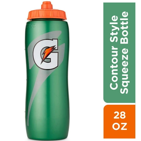 Gatorade Contour Style Squeeze Water Bottle, Green, 28 ounce