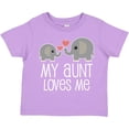 thumbnail image 3 of Inktastic My Aunt Loves Me Niece Nephew Elephant Boys or Girls Toddler T-Shirt, 3 of 5