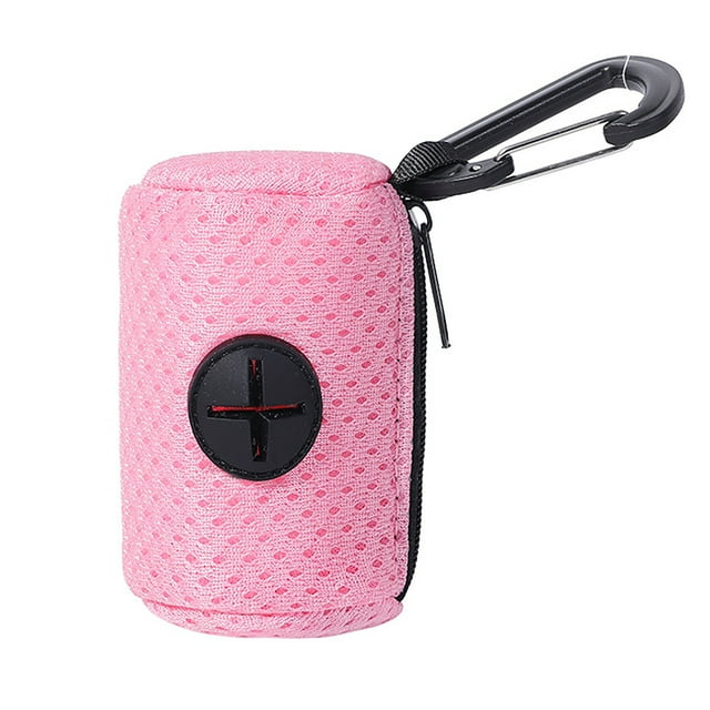 Distributeur de Sacs à Excréments de Chien Pratique Support de Sacs à Déchets en Maille pour Chiens Marche Extérieure