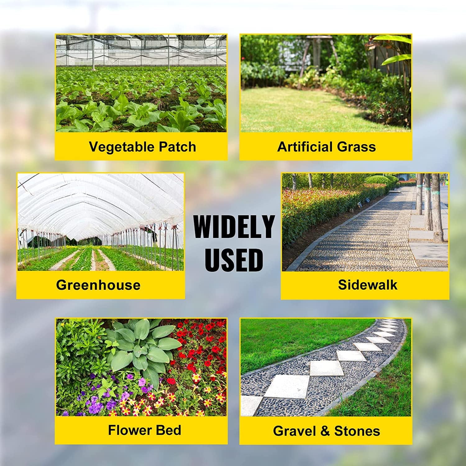3ftx300ft Premium Weed Barrier Landscape Fabric,3.24 oz Heavy Duty,Weed Control Fabric, High Permeability,Good for Flower Bed, Driveway Fabric and Ground Cover,Easy Setup