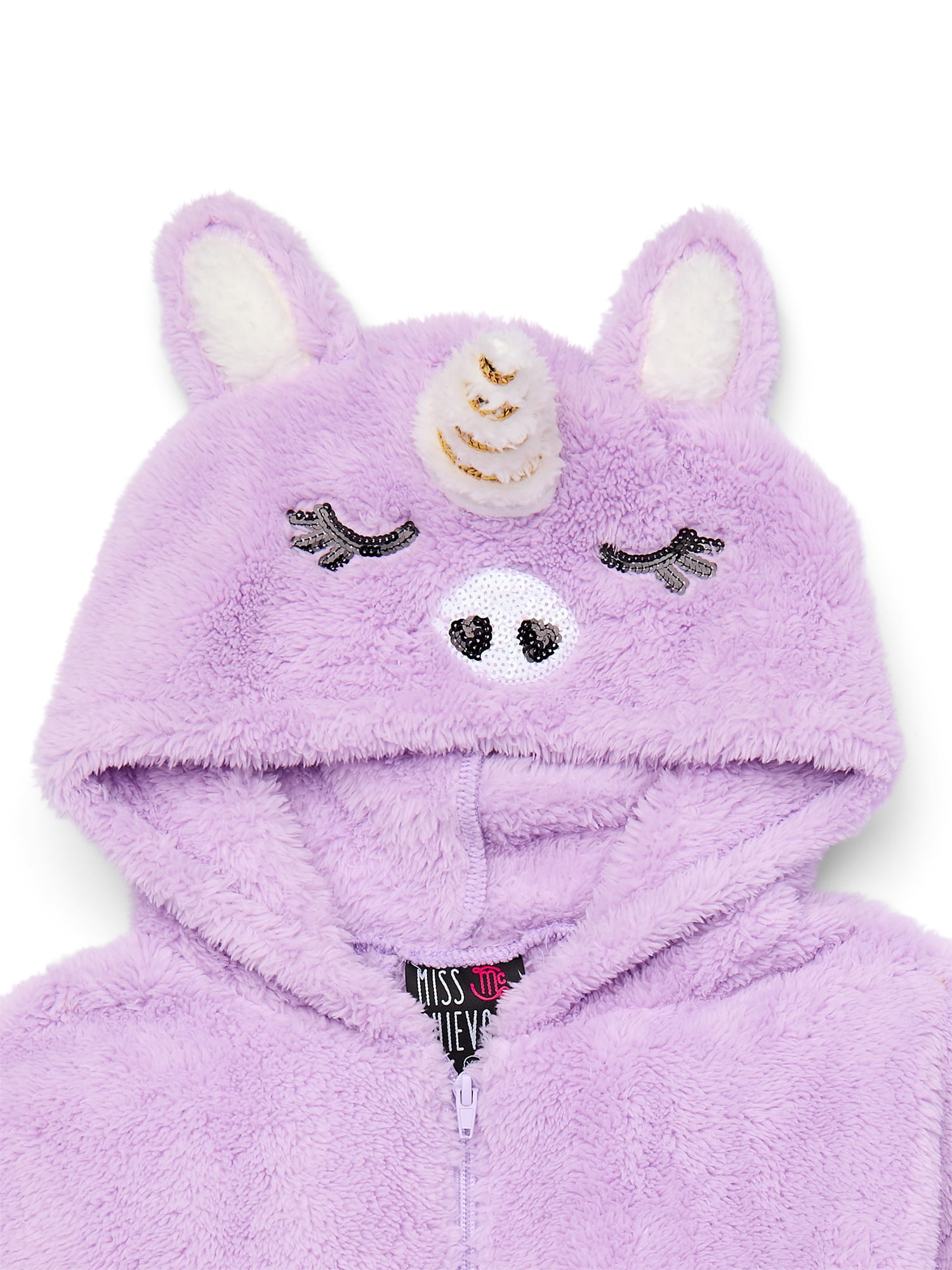【MAISON MINED】21FW★ VENUS PLUSH HOODIE Miss Chievous Girls Faux Fur Critter Zip Up Hoodie, Sizes 4