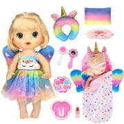 Doll Clothes Accessories for 10-12" Alive Baby Dolls 14-14.5" like Wellie Wishers Dolls (No Doll)