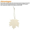 thumbnail image 4 of 20 Pcs Wooden Thanksgiving Ornaments Paintable Wooden Maple Leaf Crafts for Party Wedding Crafts Hanging Decorations, 4 of 6