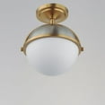 thumbnail image 4 of 12410SWSNSBR-Maxim Lighting-Duke - 1 Light Semi-Flush Mount-10.75 Inches Tall and 9.5 Inches Wide-Satin Nickel/Satin Brass Finish, 4 of 5