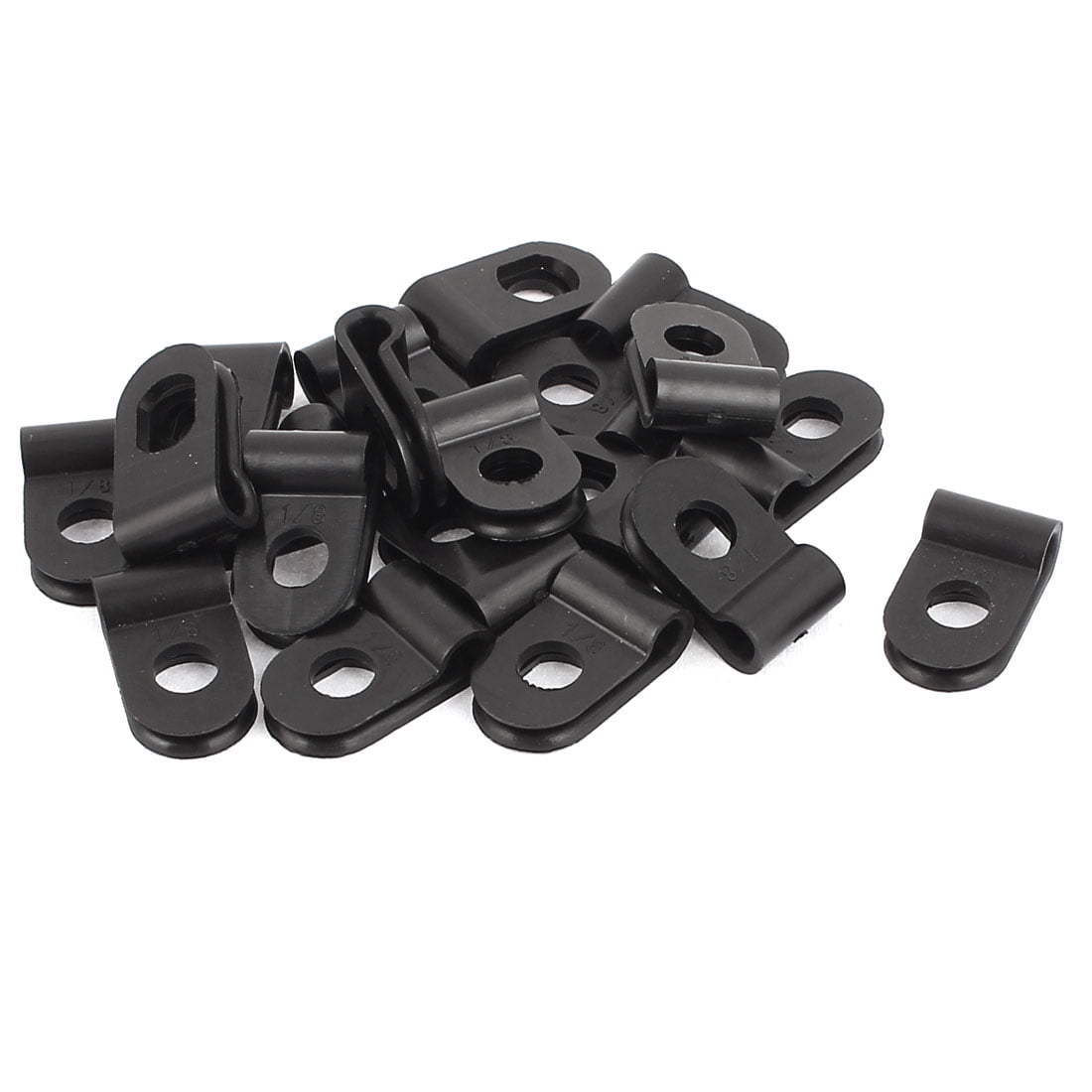 Details about   30Pcs 3/4" grey white Nylon R-Type Cable Clamp for Cables Tubings Wires 