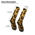 thumbnail image 4 of Zufioo Golden Leopard Glitter Print Long High Thigh Socks Knee-High Warm Stocking Women Boot Sock Leg Warmer High Socks for Daily Wear, Cosplay, 4 of 6