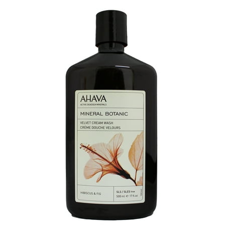Ahava Mineral Botanic Velvet Cream Wash Hibiscus & Fig, 16.9 Oz