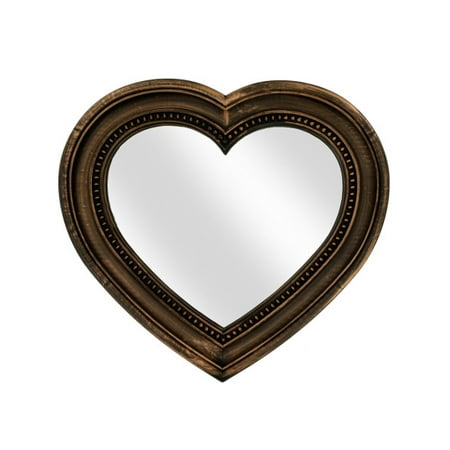 Antique Bronze Heart Shaped Mirror 1 Count Com Antique Bronze Heart Shaped Mirror 1 Count