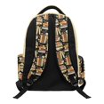 thumbnail image 2 of HELLHERO Black Cat Books Floral Large Capacity School Bags with Multiple Zipper Pockets Breathable Kids School Bag, Lightweight 17 Inch Kids Backpack for Travel Middle School, 2 of 8