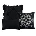thumbnail image 4 of Casa Platino 7 Piece Ruffeled Comforter Set - King/Black, 4 of 4