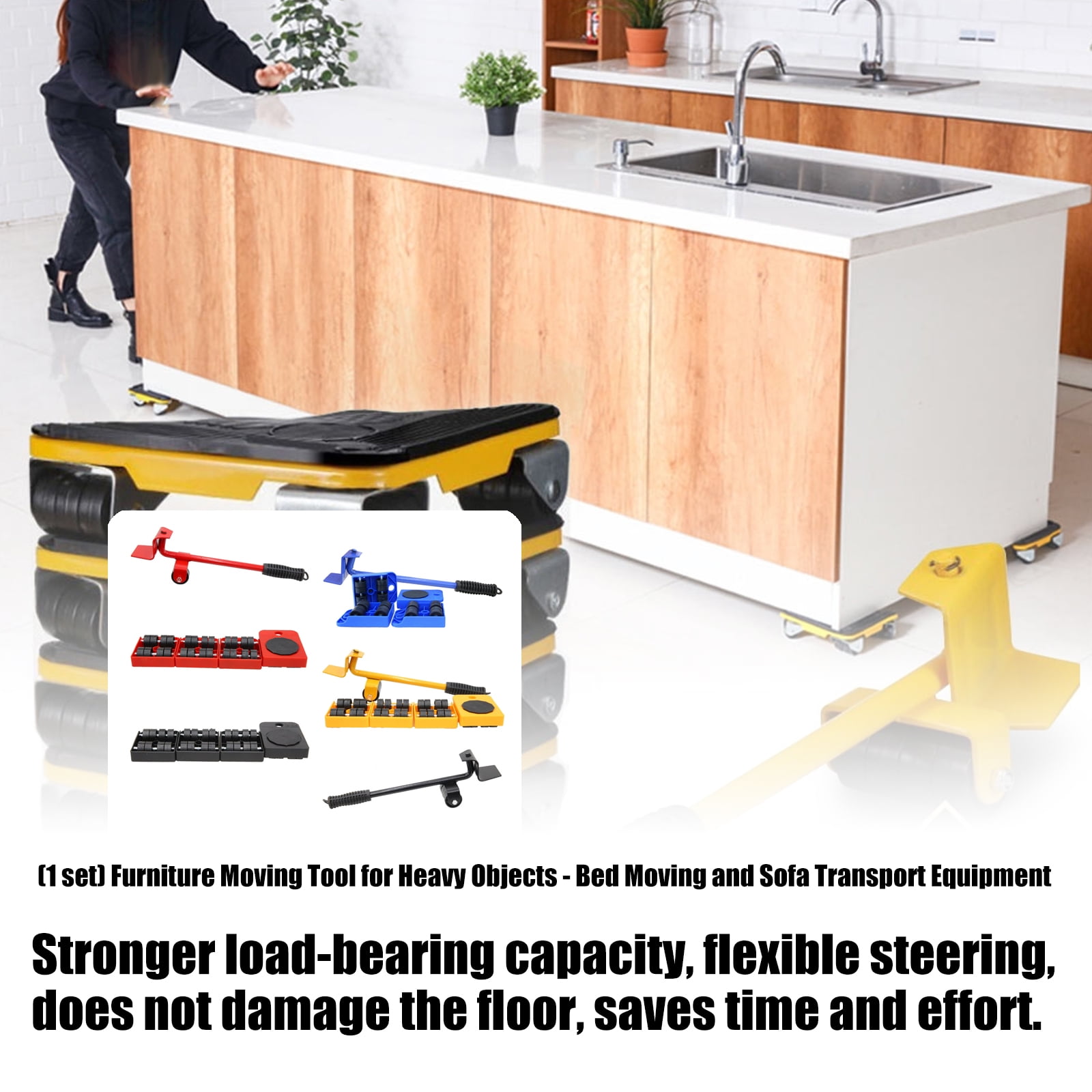 Effortless Heavy Furniture Mover with Base & Sturdy Construction