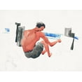 thumbnail image 2 of Demuth, Charles 14x12 White Modern Wood Framed Museum Art Print Titled - The Artist on the Beach Sketching, 2 of 4