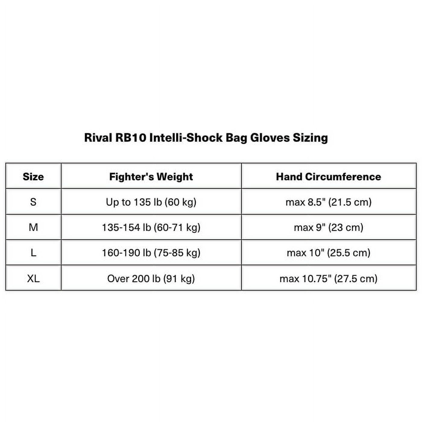 Rival d3o Intelli-Shock Bag Gloves - XL - Black/White