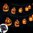 thumbnail image 2 of Calabaza Con Energía Solar Led Cadena De Luz Mini Calabaza Atmósfera Linternas 8 Modos De Luz Decoración Luz Para Fiesta De Halloween Lámparas De Calabaza De Miedo Minnieouse HA027829-01, 2 of 6